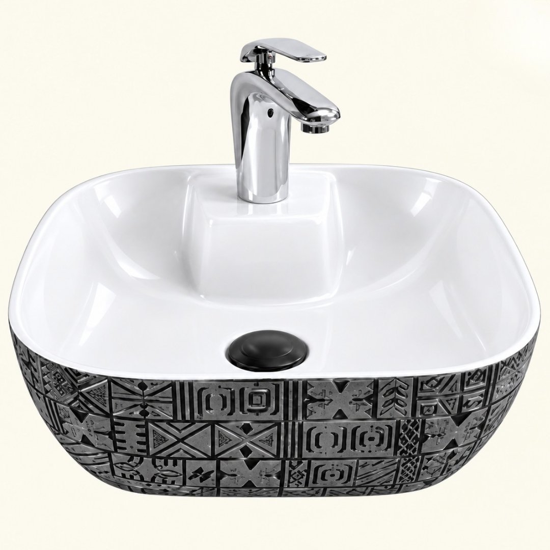 Sonet MAC SQUARE - 002, table top basin (view 3)